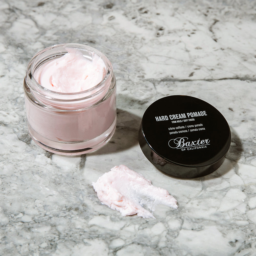 Hard cream pomade
